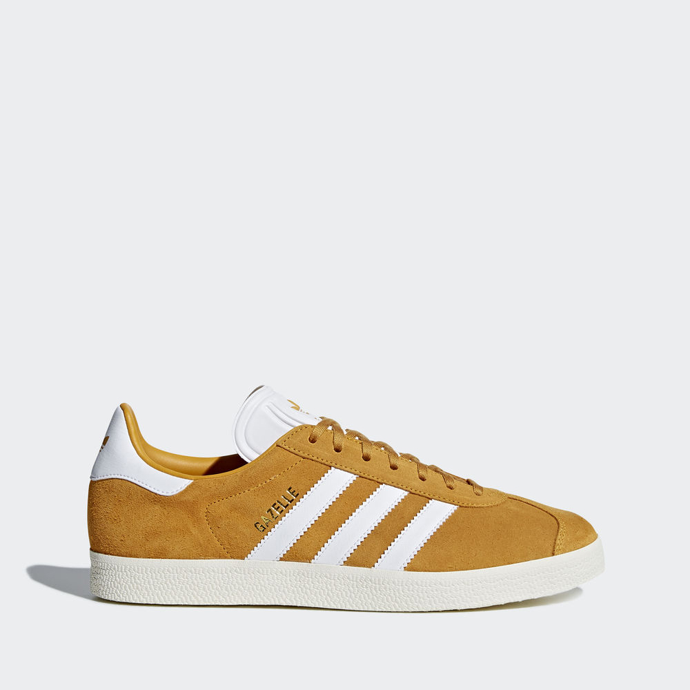 Adidas Gazelle - Originals ανδρικα - Χρυσο Χρωμα/Ασπρα/Κρέμα Ασπρα,Μέγεθος: EU 36 – 54 2/3 (780LIJKB